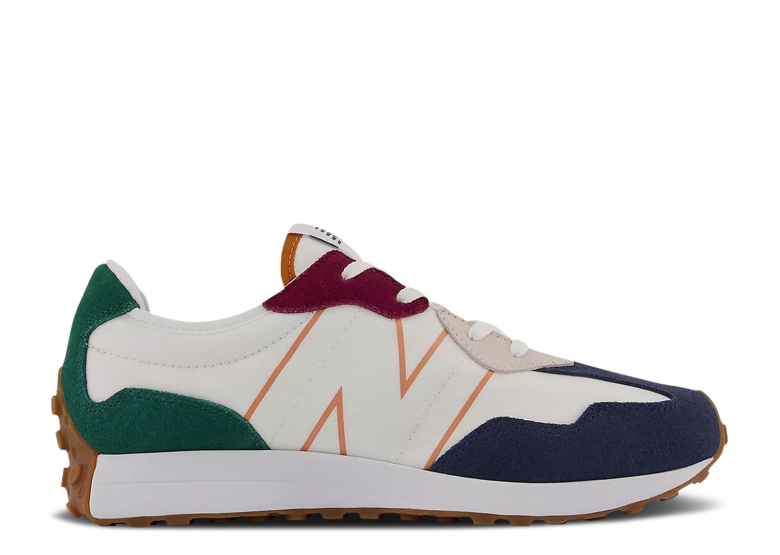 Buy (Grade School) New Balance 327 Wide 'Natural Indigo Green' GS327HH1-W