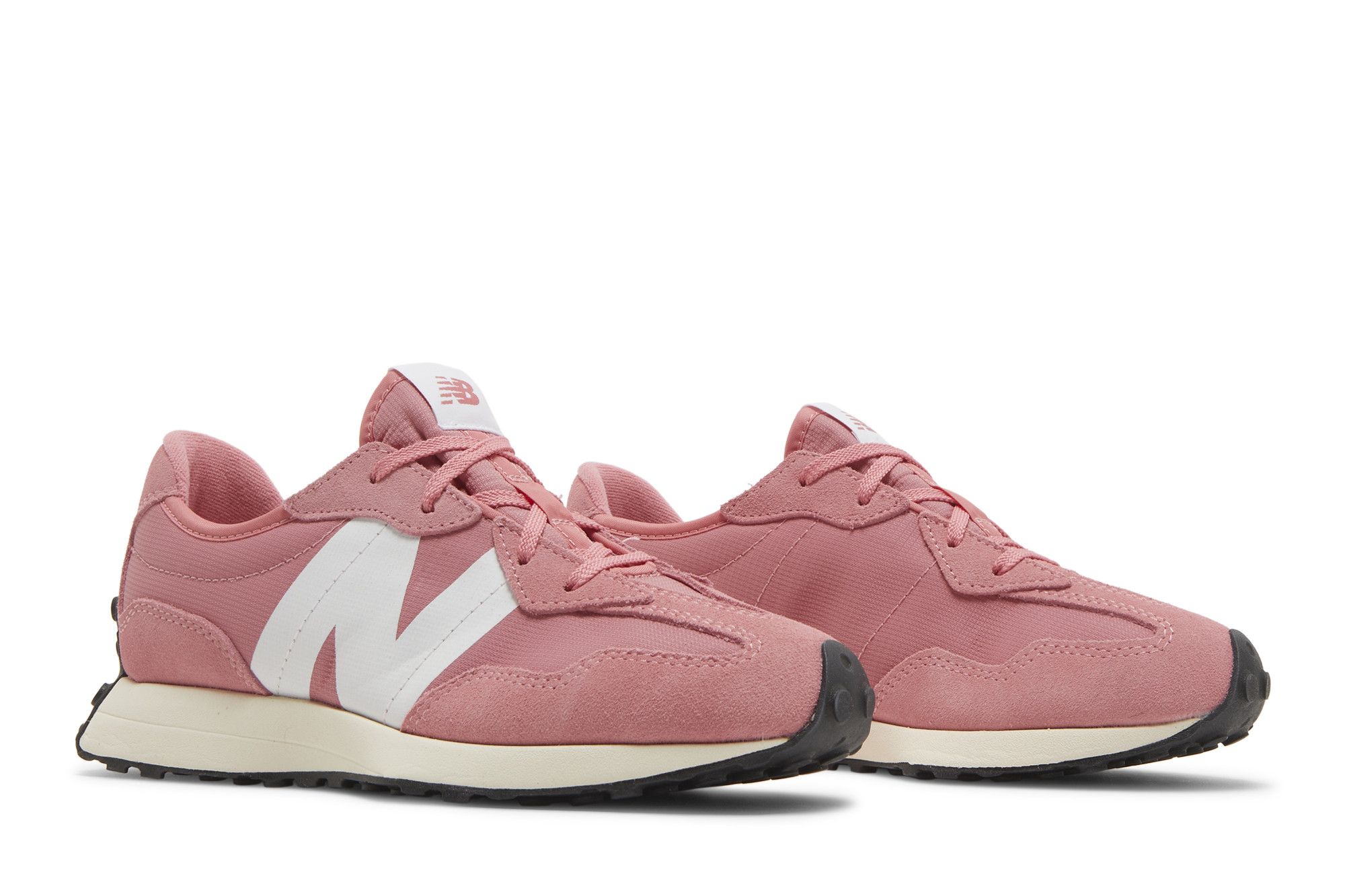 Cheap (Grade School) New Balance 327 Wide 'Natural Pink White' GS327GK-W