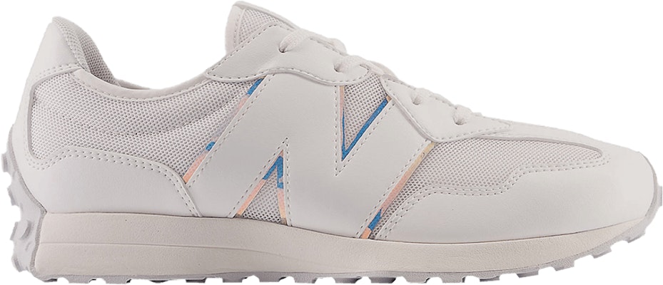 (New Balance 327 Infantil Ancho 'Blanco Gris Iridiscente') GS327WHT-W Buy (New Balance 327 Infantil Ancho 'Blanco Gris Iridiscente') GS327WHT-W
