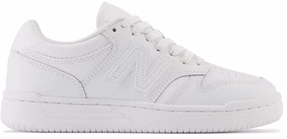 (Grade School) New Balance 480 Big Kid 'Triple White' GSB4803W (Grade School) New Balance 480 Big Kid 'Triple White' GSB4803W