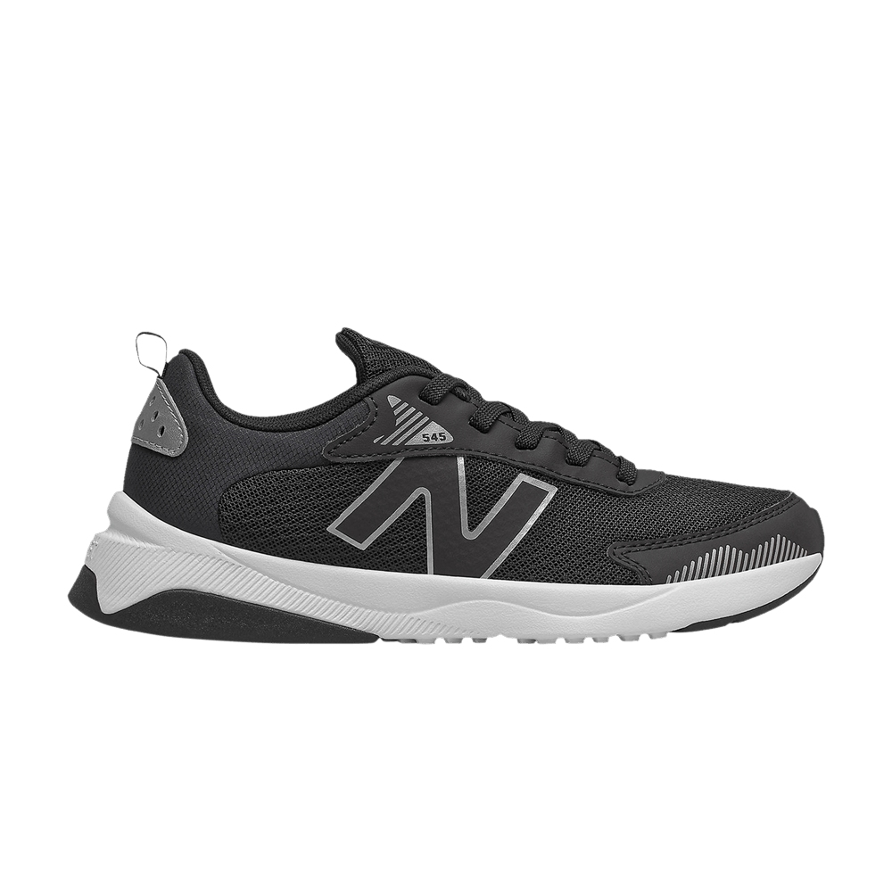 (Grade School) New Balance 545 Big Kid Wide 'Black Silver Metallic' GK545BO1-W