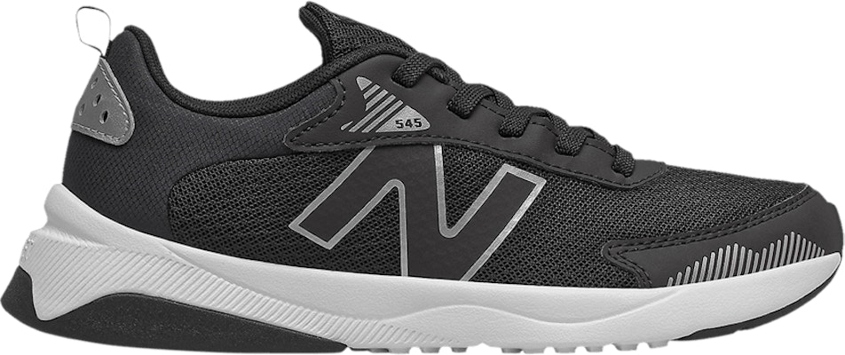 (Grade School) New Balance 545 Big Kid Wide 'Black Silver Metallic' GK545BO1-W Buy (Grade School) New Balance 545 Big Kid Wide 'Black Silver Metallic' GK545BO1-W