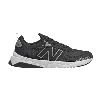 (GS) NB 545 Big Kid Wide 'Black Silver Metallic'