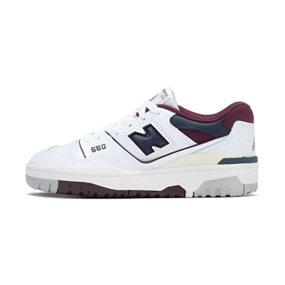 (GS) NB 550 'White Burgundy Navy'