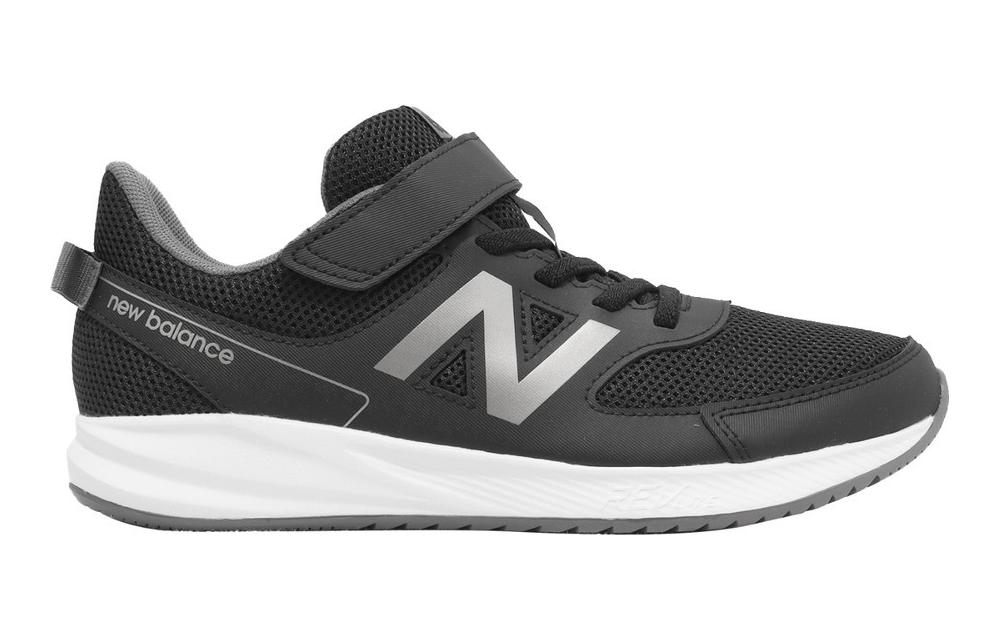 Order (New Balance Kids) 570v3 Bungee Lace 'Hitam Castlerock' YT570LB3