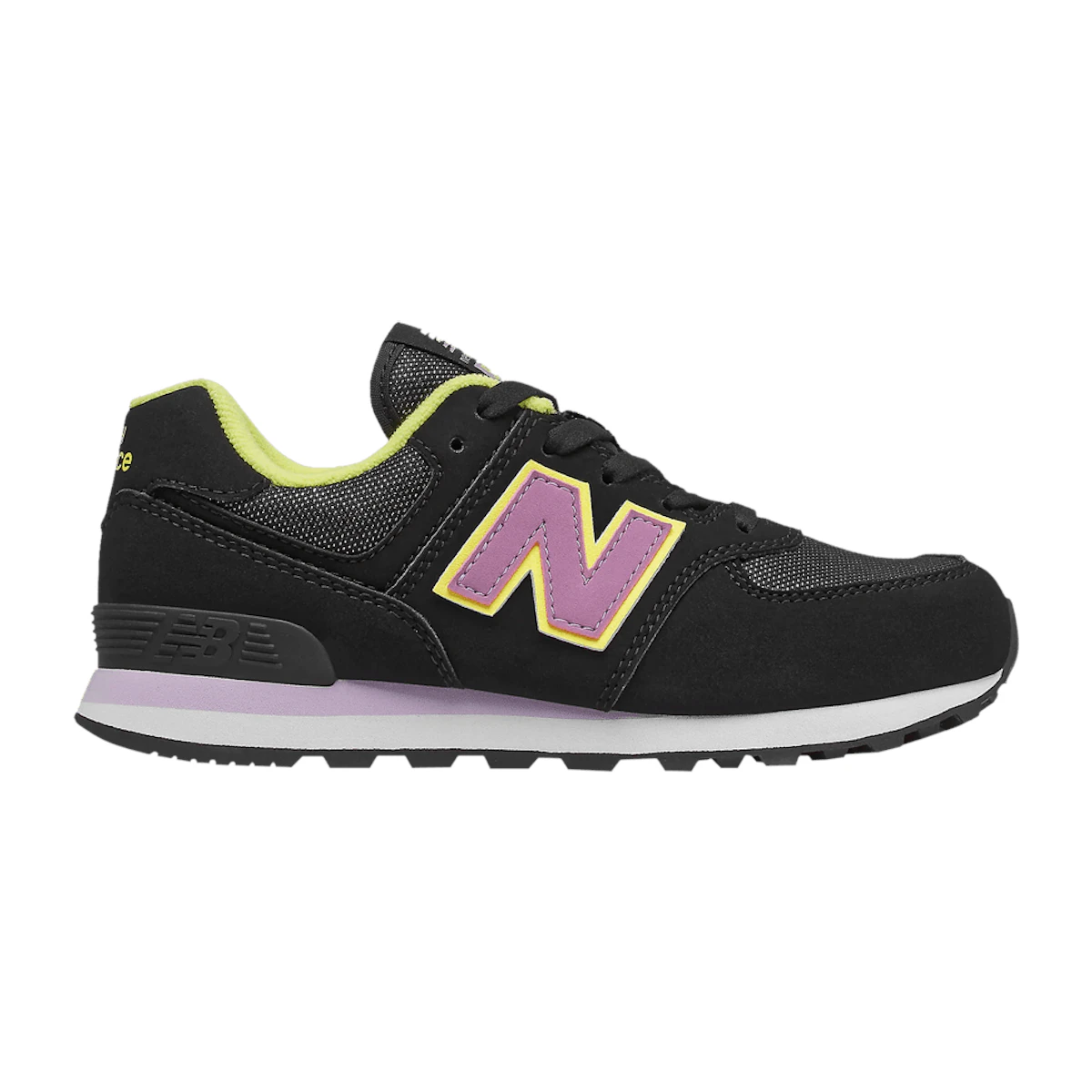 Buy (Grade School) New Balance 574 2E Wide 'Fashion Metallic Black