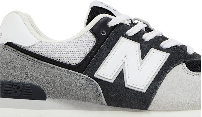 (New Balance Infantil) New Balance 574 'Blacktop Blanco Negro' GC574DA2 Order (New Balance Infantil) New Balance 574 'Blacktop Blanco Negro' GC574DA2