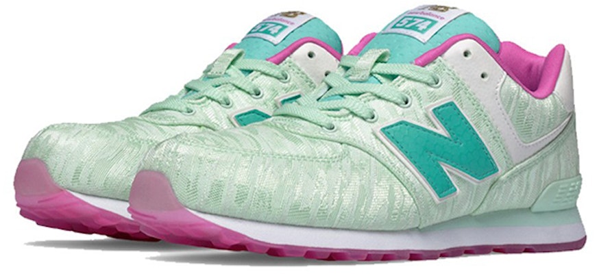 Sepatu Anak New Balance 574 'Hijau Pink' KL574SJG Lookbook Sepatu Anak New Balance 574 'Hijau Pink' KL574SJG