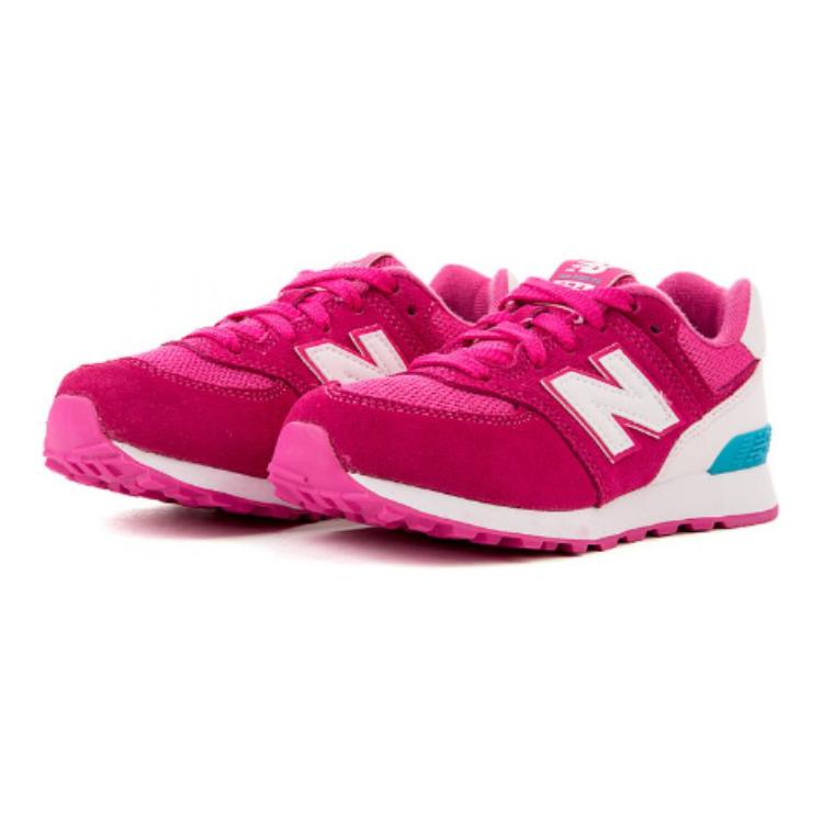 Lookbook GS ニューバランス574 ピンク/ブルー KL574CZG