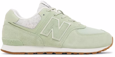(Grade School) New Balance 574 Big Kid 'Floral - Avocado Gum' GC574WK1 (Grade School) New Balance 574 Big Kid 'Floral - Avocado Gum' GC574WK1