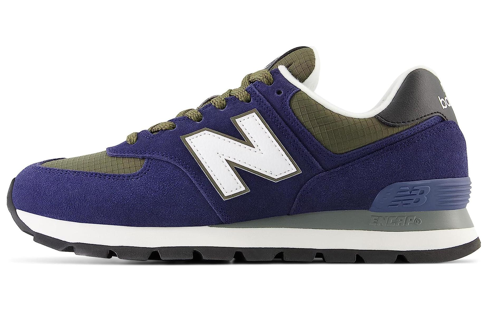 Buy (New Balance Grade School) 574 Big Kid Wide 'Team Navy Dark Moss' Anak-anak GC574DZN-W