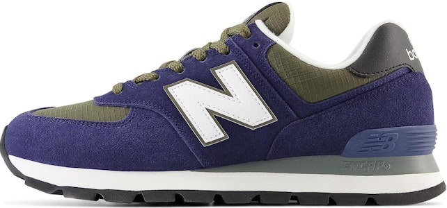(New Balance Grade School) 574 Big Kid Wide 'Team Navy Dark Moss' Anak-anak GC574DZN-W Buy (New Balance Grade School) 574 Big Kid Wide 'Team Navy Dark Moss' Anak-anak GC574DZN-W