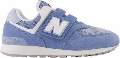 (Grade School) New Balance 574 Hook & Loop Little Kid Wide 'Mercury Blue' PV574FDG-W (Grade School) New Balance 574 Hook & Loop Little Kid Wide 'Mercury Blue' PV574FDG-W