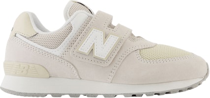 (Grade School) New Balance 574 Hook & Loop Little Kid Wide 'Moonbeam Bone' PV574FOG-W (Grade School) New Balance 574 Hook & Loop Little Kid Wide 'Moonbeam Bone' PV574FOG-W
