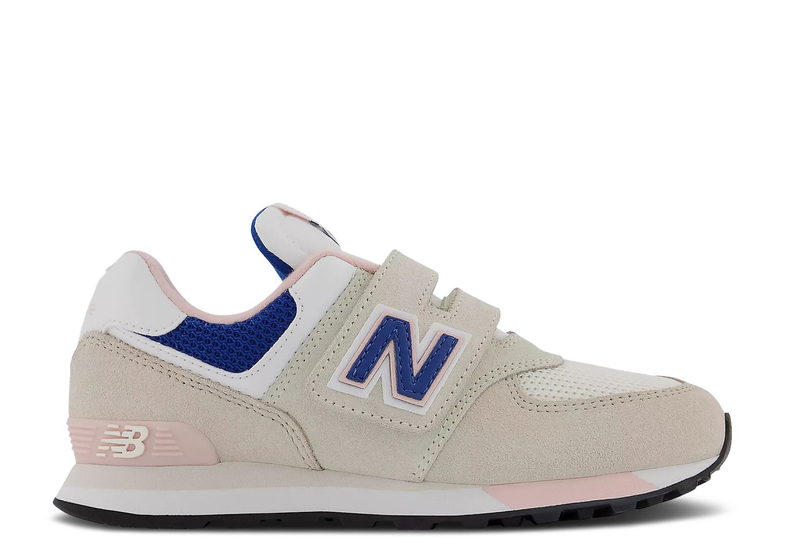 (Grade School) New Balance 574 Hook & Loop Little Kid Wide 'Moonbeam Blue Groove' PV574LK1-W