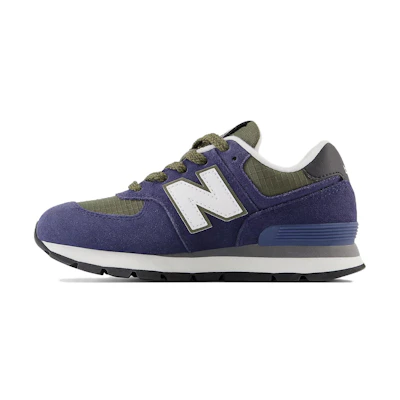 (GS) NB 574 Little Kid 'Team Navy Dark Moss'