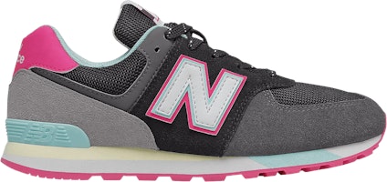 (Grade School) New Balance 574 Wide 'Black Pink Glow' GC574PF1-W (Grade School) New Balance 574 Wide 'Black Pink Glow' GC574PF1-W