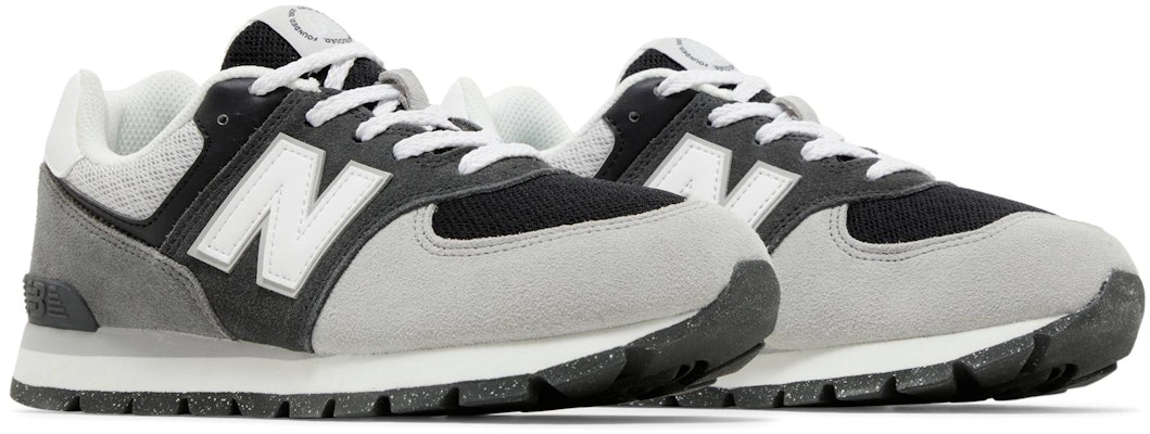 (New Balance Kanak-kanak) New Balance 574 Wide 'Hitam Putih' GC574DA2-W Cheap (New Balance Kanak-kanak) New Balance 574 Wide 'Hitam Putih' GC574DA2-W