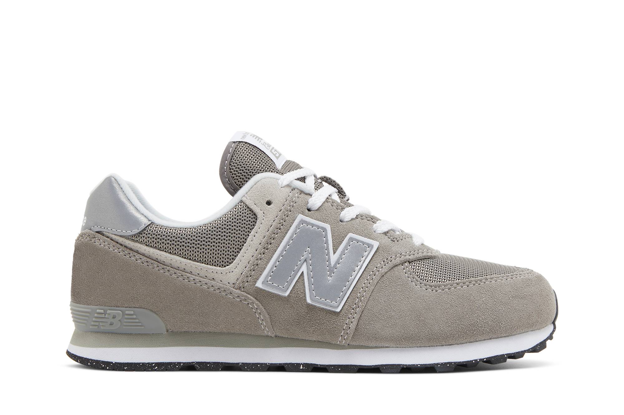 (Grade School) New Balance 574 Wide 'Core Pack - Grey White' GC574EVG-W