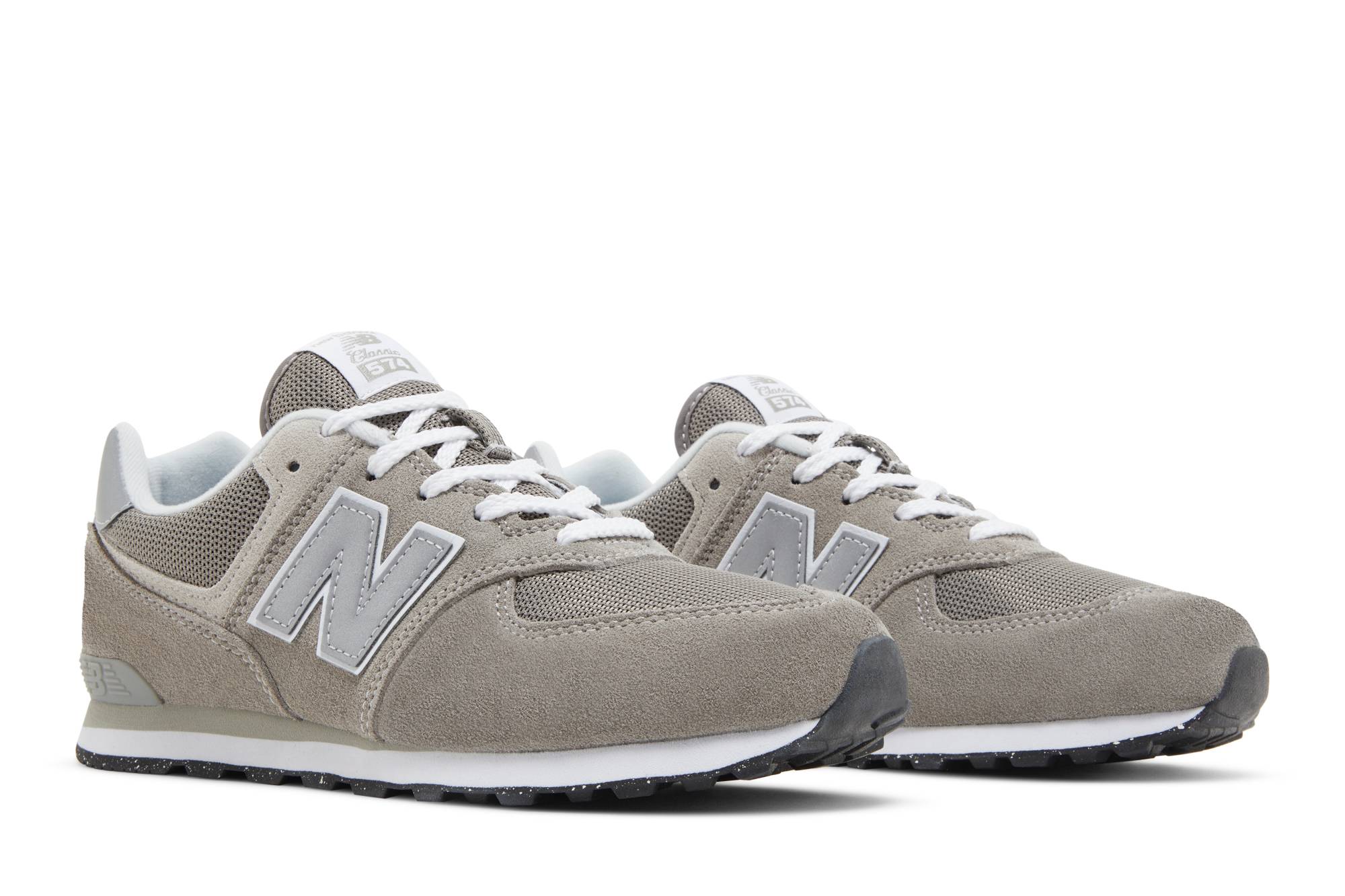 Cheap (New Balance Anak) 574 Wide 'Core Pack - Abu-Abu Putih' GC574EVG-W