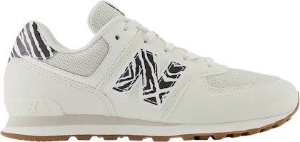 (Grade School) New Balance 574 Wide 'Sea Salt Zebra' GC574AS1-W (Grade School) New Balance 574 Wide 'Sea Salt Zebra' GC574AS1-W