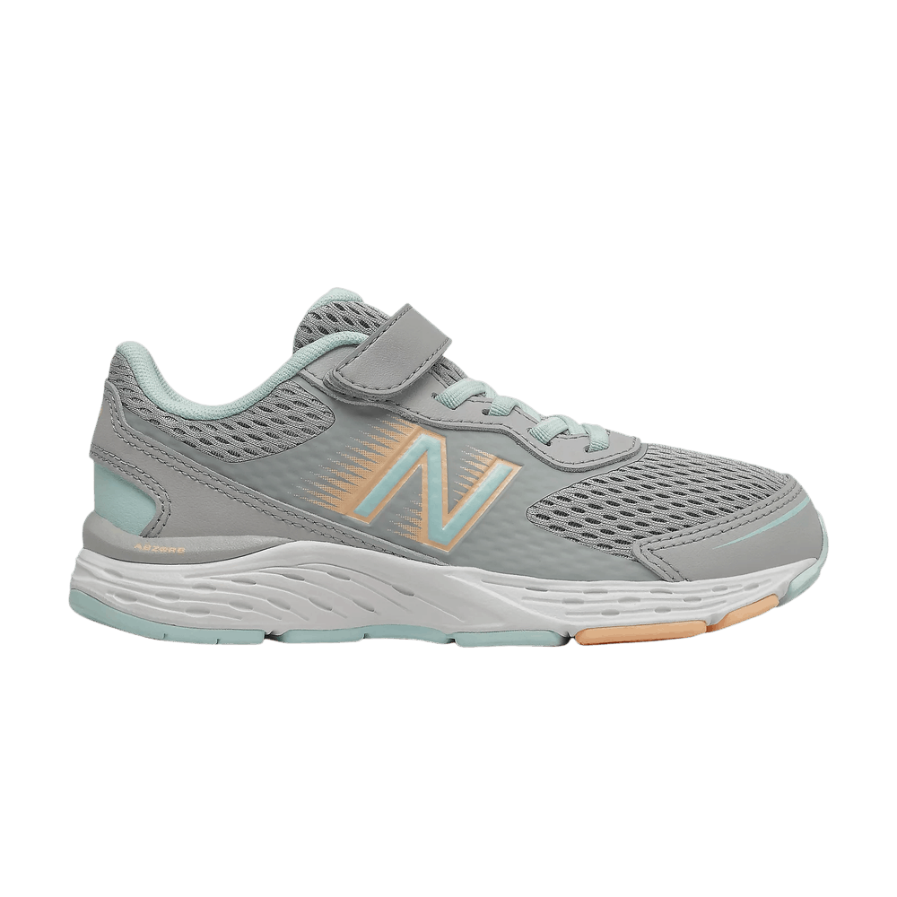 (Grade School) New Balance 680v6 Bungee Wide 'Rain Cloud Pale Blue Chill' YA680GM6-W