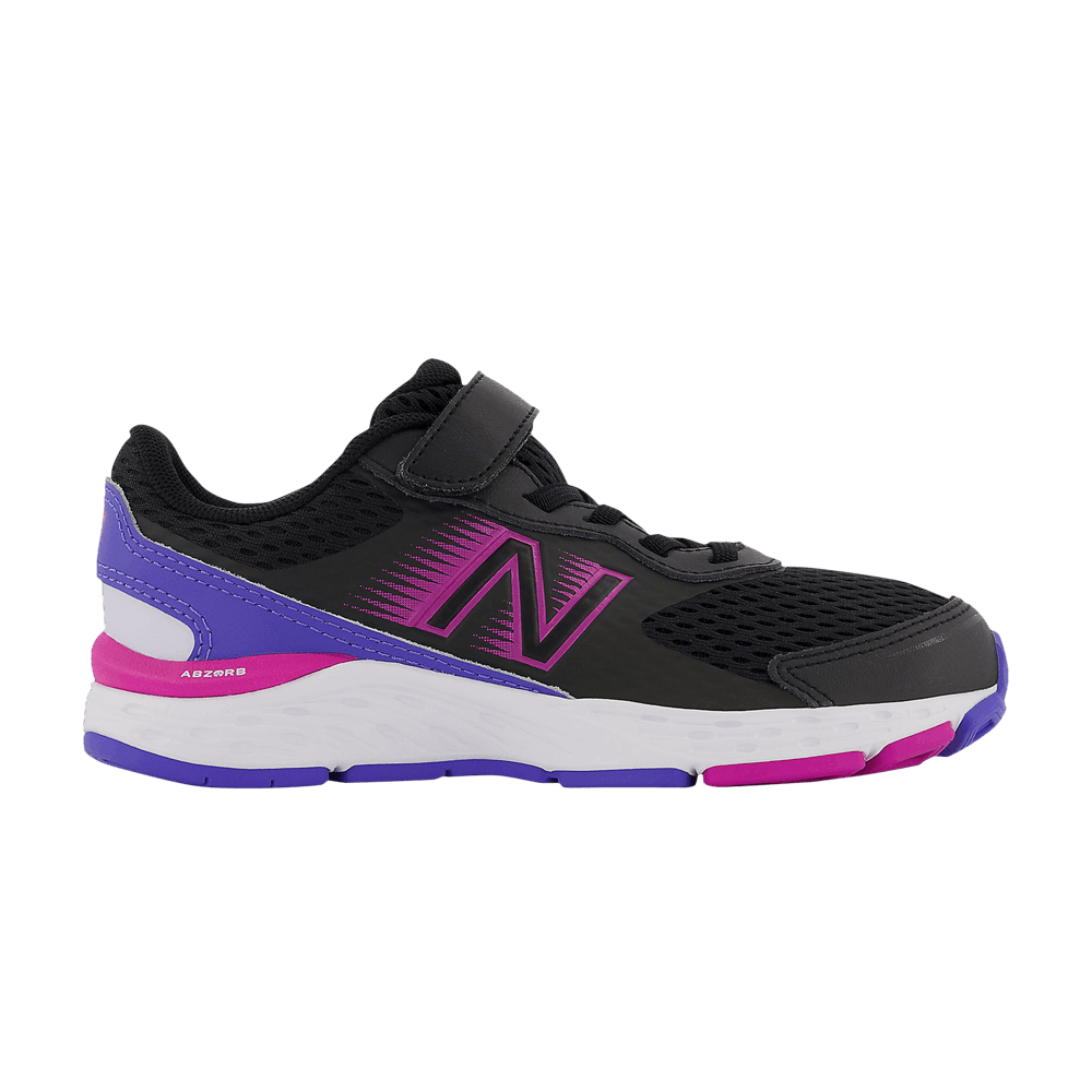 Buy （大童）New Balance 680v6 鬆緊超寬版 '黑紫紅流行款' YA680BP6-XW