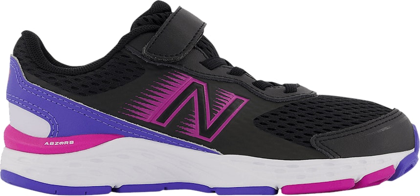 (Grade School) New Balance 680v6 Bungee X-Wide 'Black Magenta Pop' YA680BP6-XW Buy (Grade School) New Balance 680v6 Bungee X-Wide 'Black Magenta Pop' YA680BP6-XW