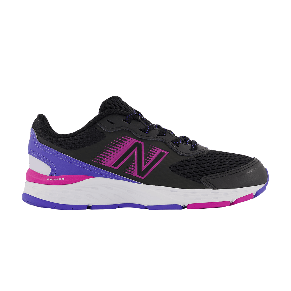 Buy (New Balance 680v6 Lebar) Kanak-Kanak 'Black Magenta Pop' YP680BP6-W