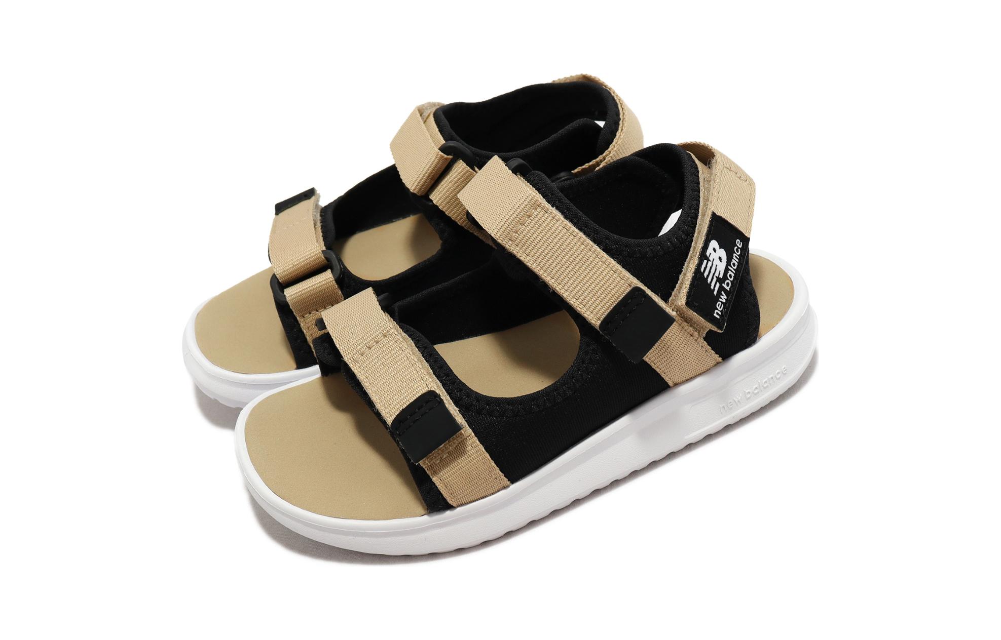 Lookbook (Sekolah Rendah) New Balance 750 Sandal Kanak-Kanak Wide 'Beige Hitam' YH750AA-W