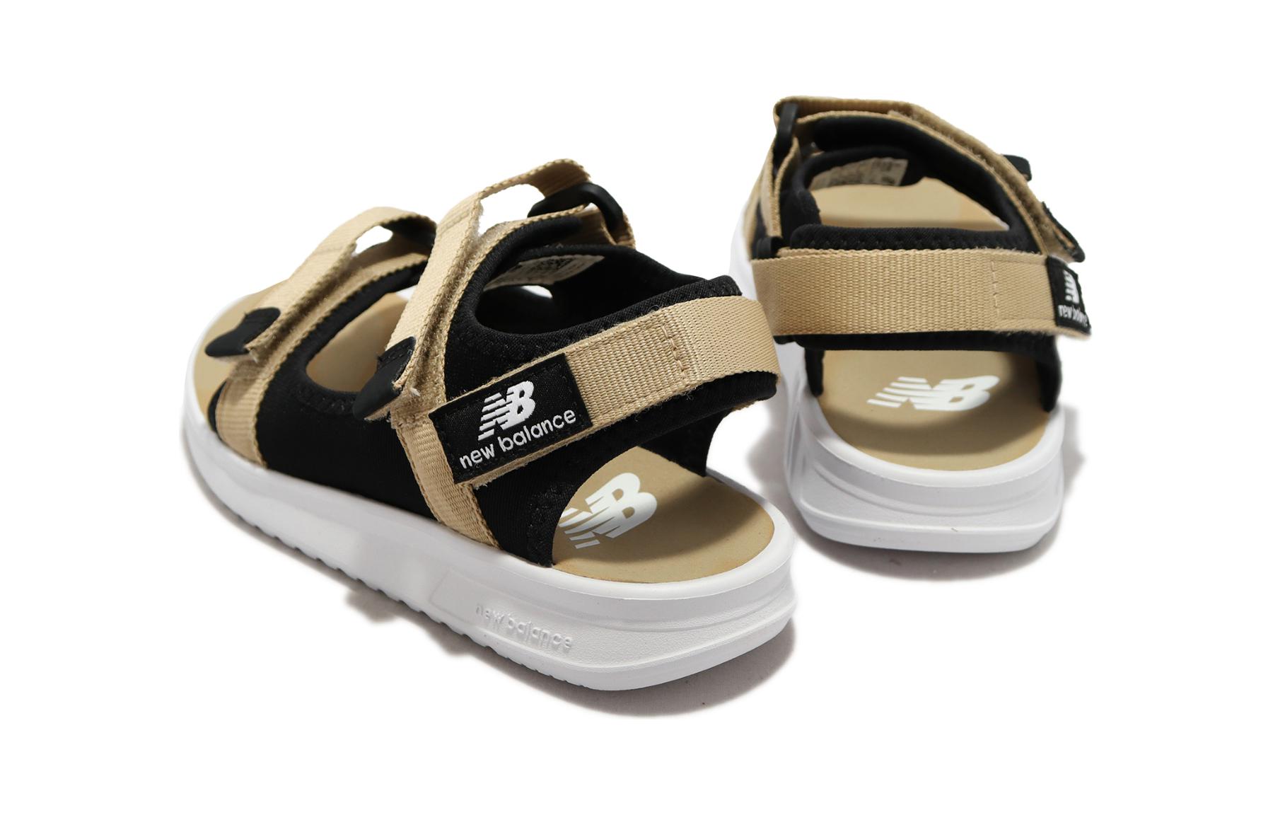 Shop (Sekolah Rendah) New Balance 750 Sandal Kanak-Kanak Wide 'Beige Hitam' YH750AA-W