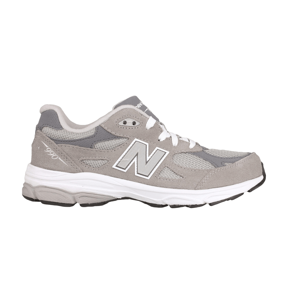 (Grade School) New Balance 990v3 'Grey' KJ990GRG