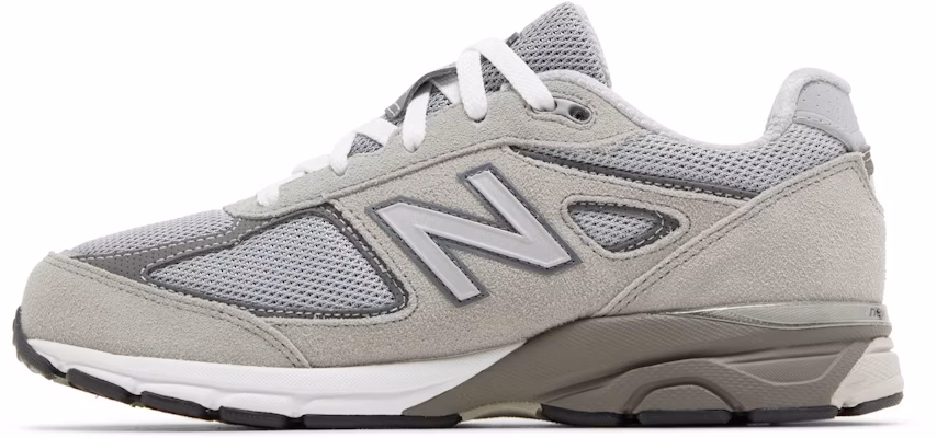 (Grade School) New Balance 990v4 Big Kid Wide 'Kool Grey Silver Filigree' GC990GR4-W Lookbook (Grade School) New Balance 990v4 Big Kid Wide 'Kool Grey Silver Filigree' GC990GR4-W