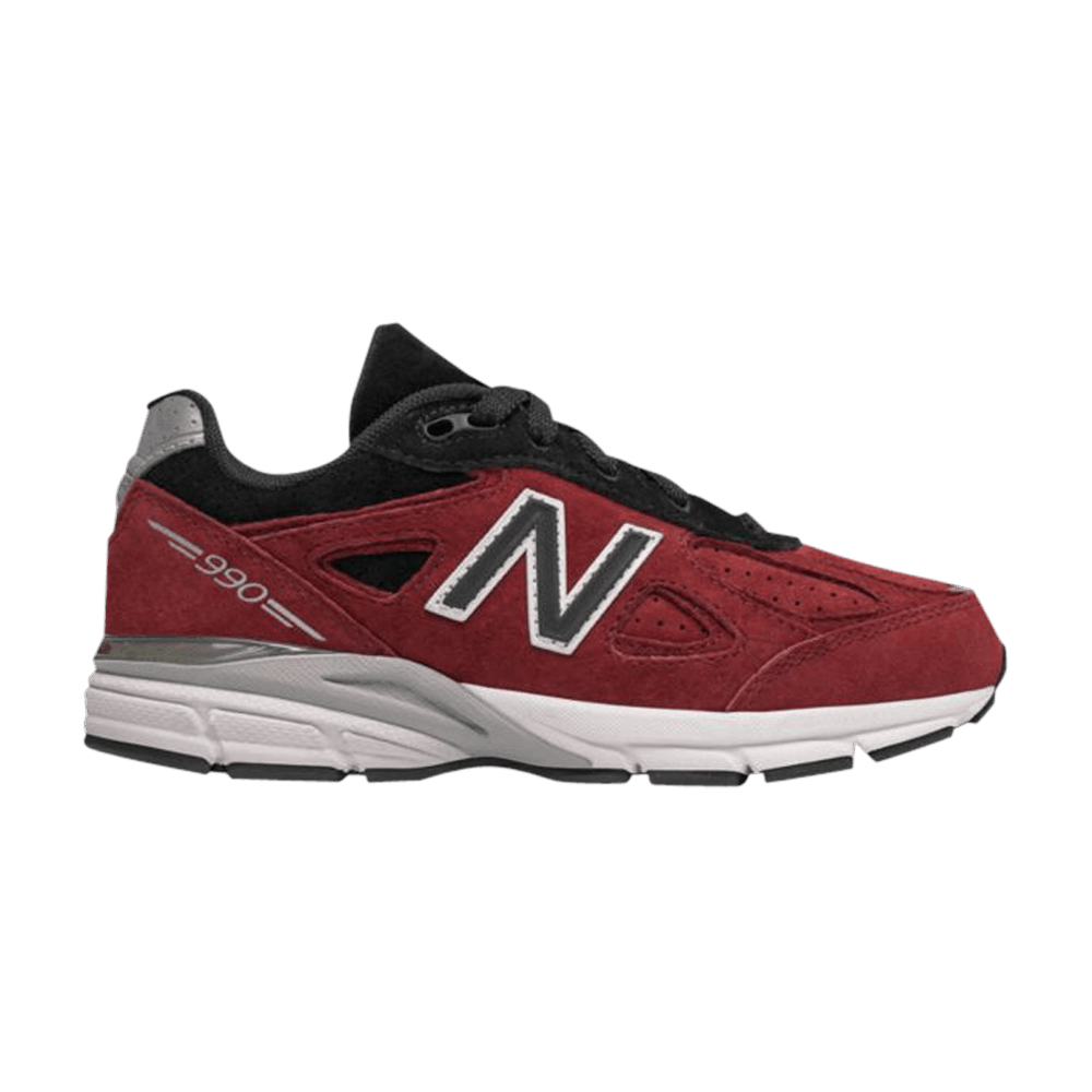(Grade School) New Balance 990v4 Kid 'Dark Red' KJ990R4G