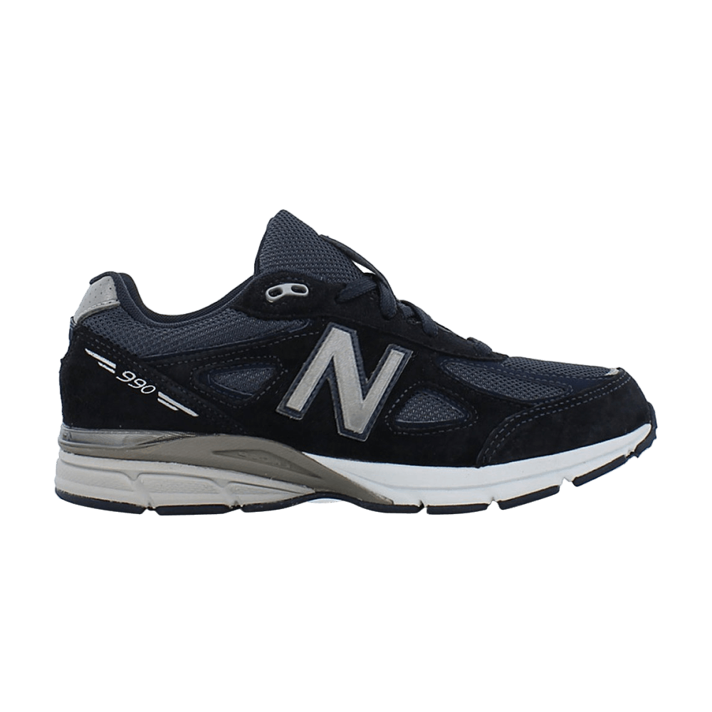 Buy (New Balance Anak) 990v4 Kid 'Navy' untuk anak-anak sekolah dasar KJ990NBG