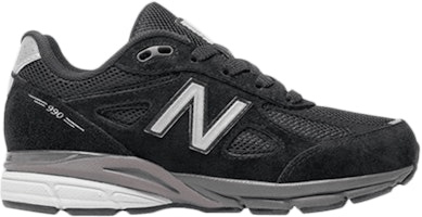 (Grade School) New Balance 990v4 Kid Wide 'Black Silver' KJ990BSG-W (Grade School) New Balance 990v4 Kid Wide 'Black Silver' KJ990BSG-W