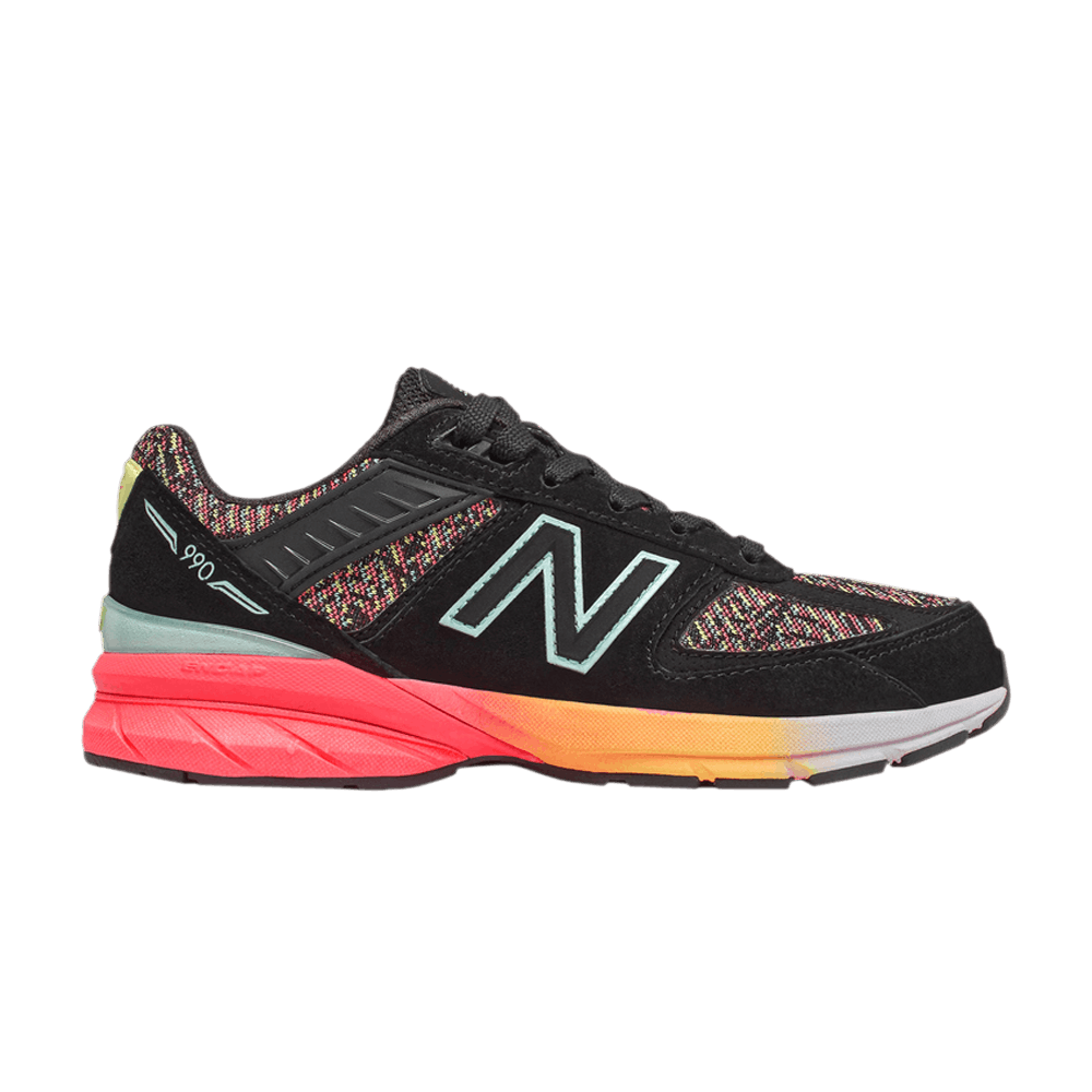 (Grade School) New Balance 990v5 'Black Tahitian Pink' GC990KP5
