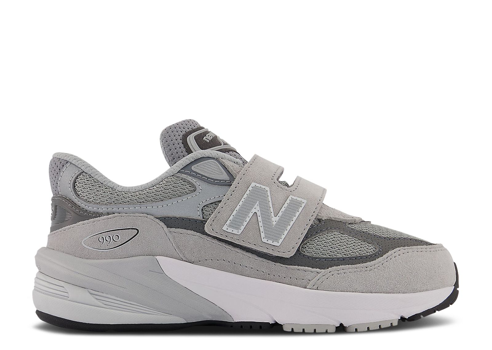 Buy (Grade School) New Balance 990v6 Hook & Loop Little Kid X-Wide 'Castlerock' PV990GL6-XW