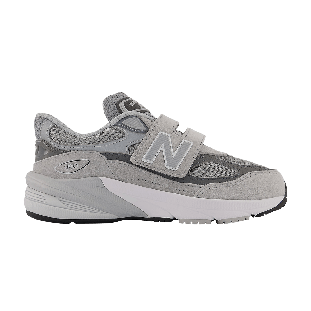(Grade School) New Balance 990v6 Hook & Loop Little Kid X-Wide 'Castlerock' PV990GL6-XW