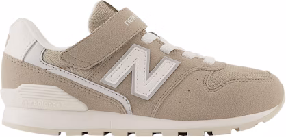 (Grade School) New Balance 996 Bungee Lace Top Strap Wide 'Aluminum Grey' YV996XB3-W (Grade School) New Balance 996 Bungee Lace Top Strap Wide 'Aluminum Grey' YV996XB3-W
