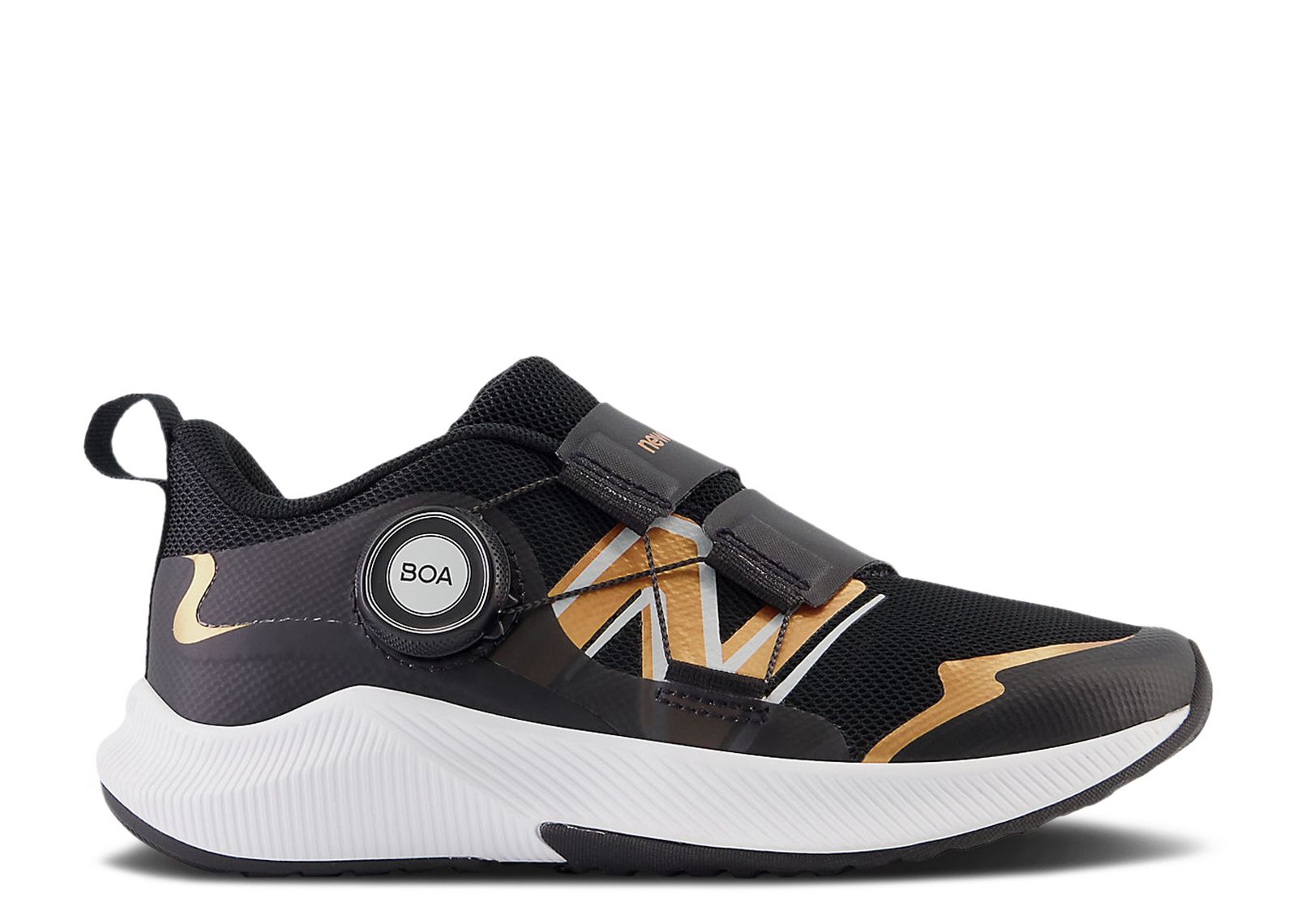 (Grade School) New Balance DynaSoft Reveal v4 BOA Little Kid Wide 'Black Copper' PTRVLFG4-W