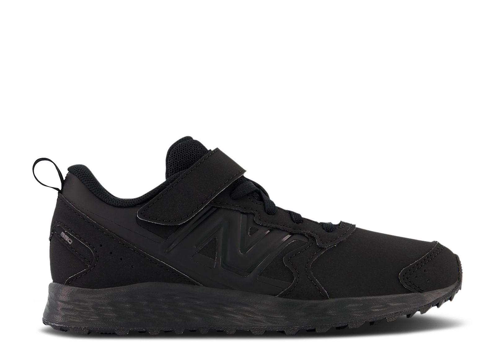 (Grade School) New Balance Fresh Foam 650v1 Bungee Lace Top Strap Wide 'Triple Black' YA650BB1-W