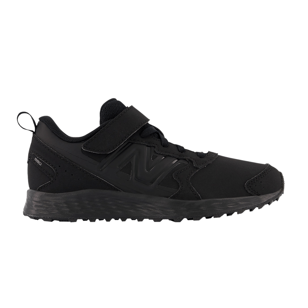 (Grade School) New Balance Fresh Foam 650v1 Bungee Lace Top Strap Wide 'Triple Black' YA650BB1-W
