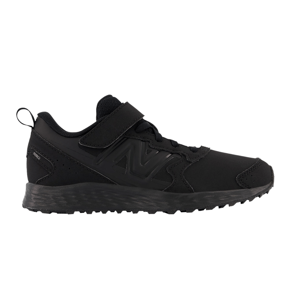 (Grade School) New Balance Fresh Foam 650v1 Bungee Lace Top Strap X-Wide 'Triple Black' YA650BB1-XW
