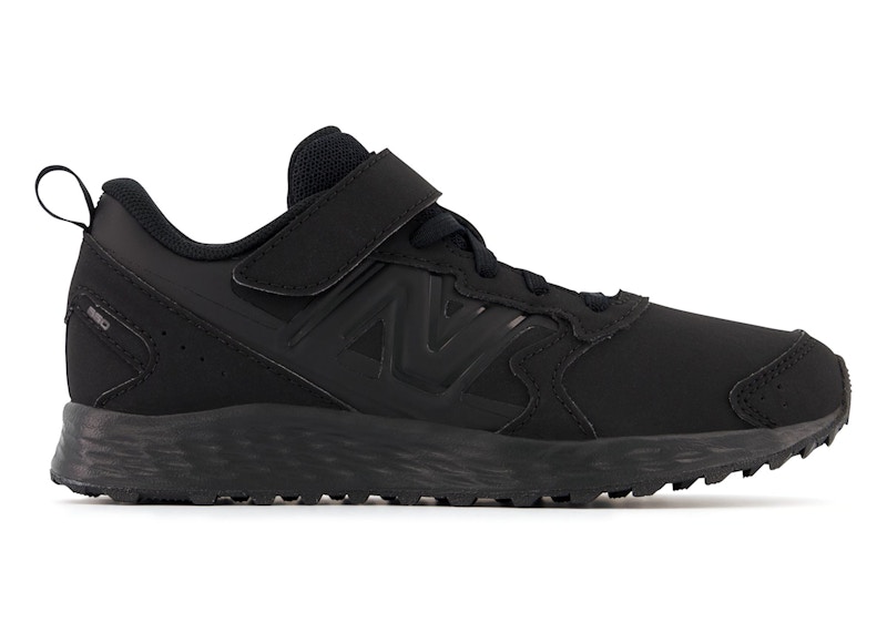 (Grade School) New Balance Fresh Foam 650v1 Bungee Lace Top Strap 'Triple Black' YA650BB1