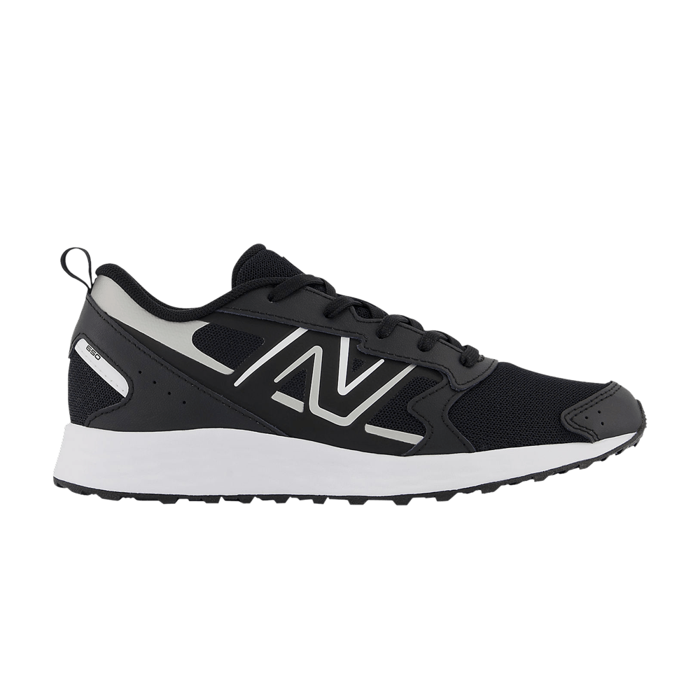 (Grade School) New Balance Fresh Foam 650v1 Wide 'Black Metallic Silver' GK650BK1-W