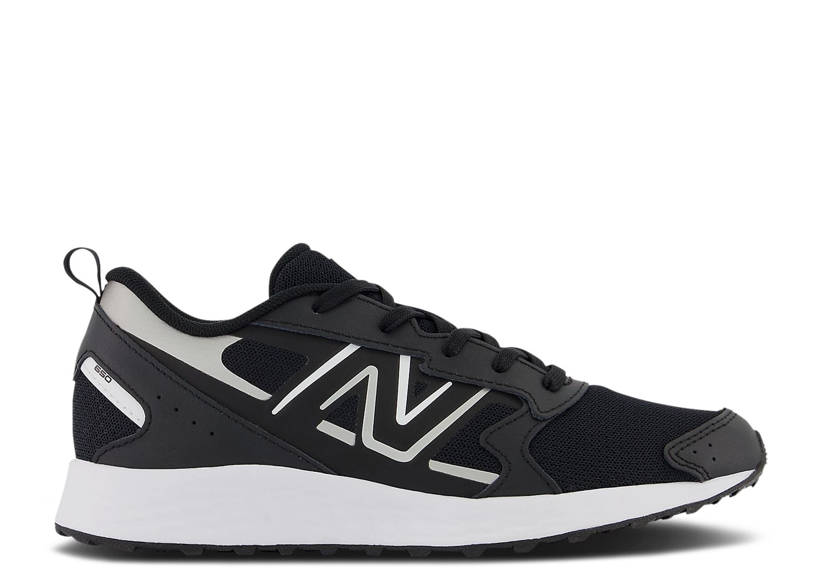 (Grade School) New Balance Fresh Foam 650v1 Wide 'Black Metallic Silver' GK650BK1-W
