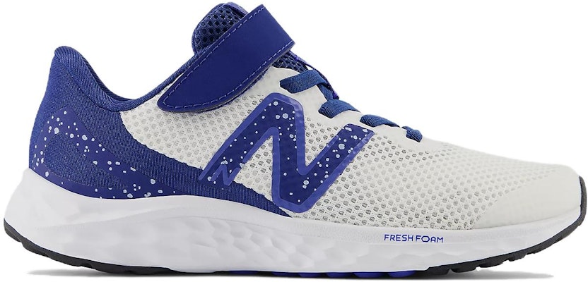 (Grade School) New Balance Fresh Foam Arishi v4 Bungee Lace Little Kid 'White Marine Blue' PAARIWN4 Order (Grade School) New Balance Fresh Foam Arishi v4 Bungee Lace Little Kid 'White Marine Blue' PAARIWN4