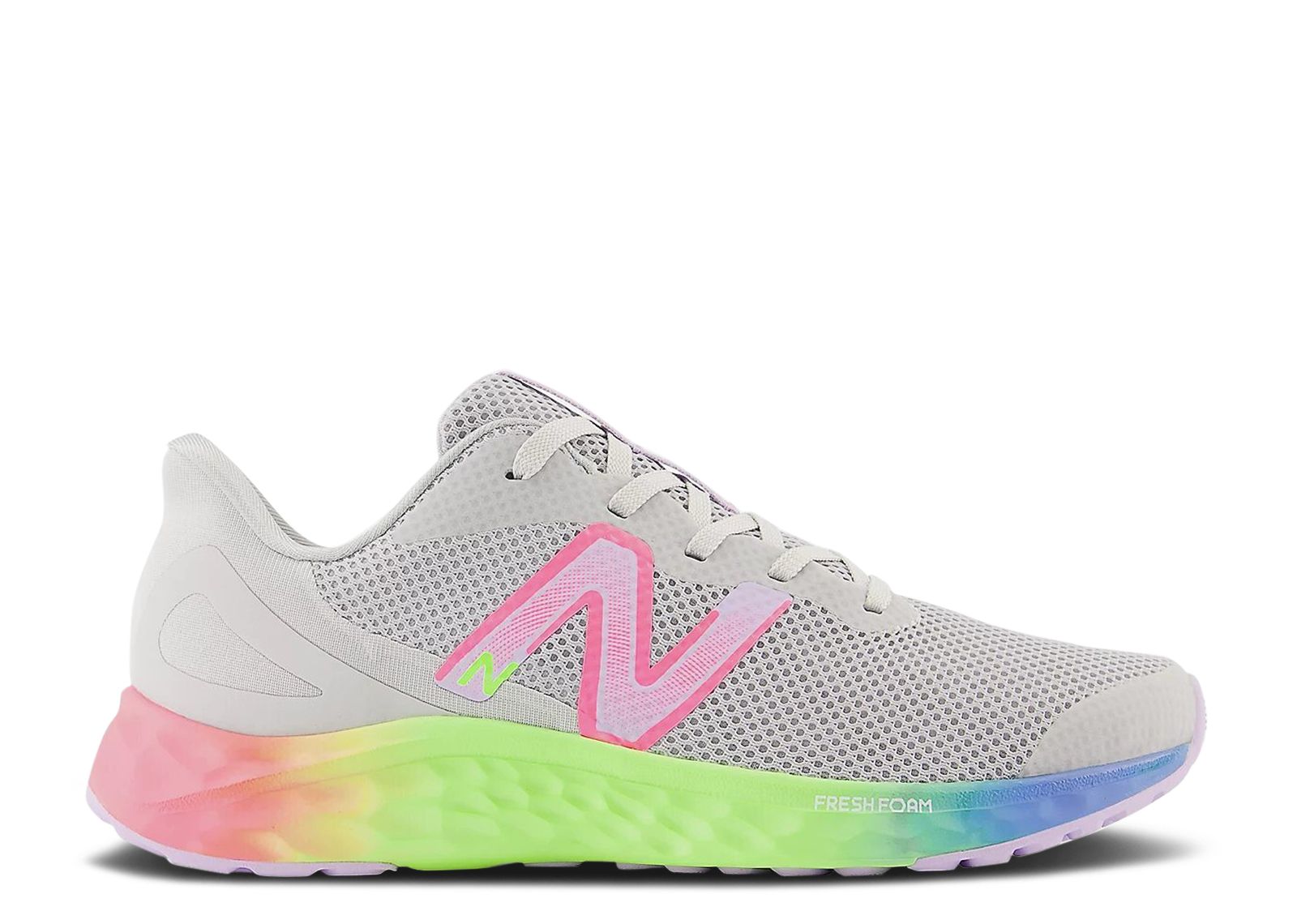 (Grade School) New Balance Fresh Foam Arishi v4 Wide 'Light Aluminum Rainbow' GPARIKG4-W