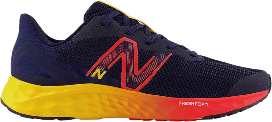 (Grade School) New Balance Fresh Foam Arishi v4 Wide 'Navy Red Egg Yolk' GPARIKB4-W Buy (Grade School) New Balance Fresh Foam Arishi v4 Wide 'Navy Red Egg Yolk' GPARIKB4-W